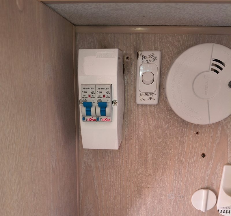 After - new RCD and hardwired smoke alarm, wired properly